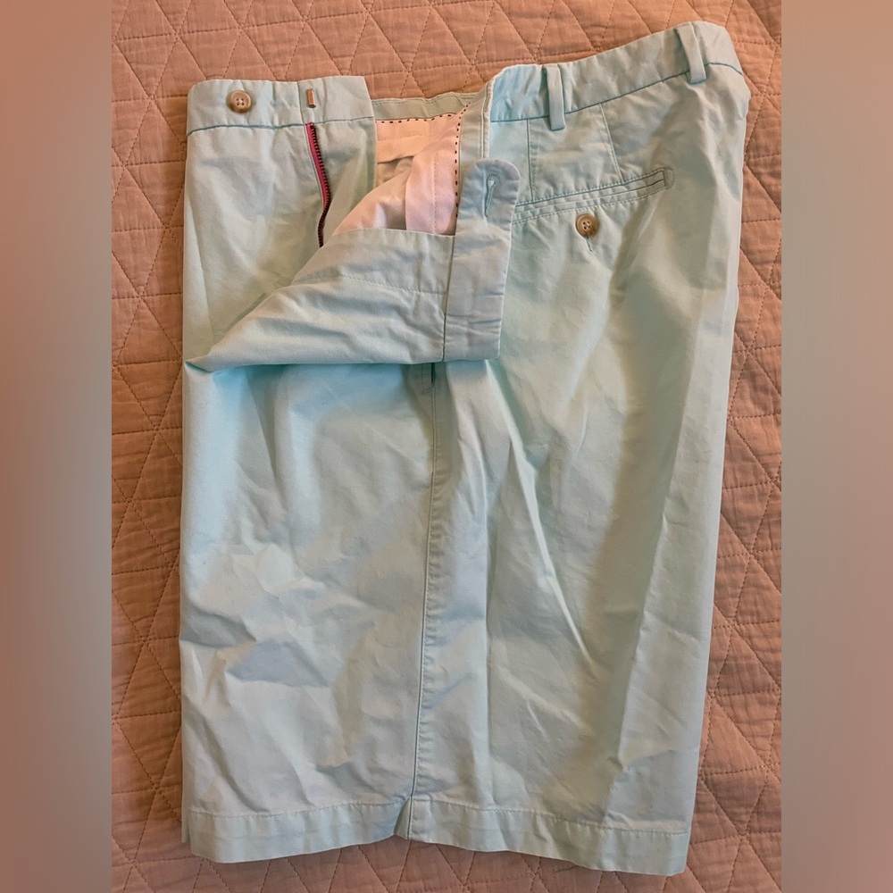 Peter Millar Cotton Poplin Flat Front Solid Print… - image 2